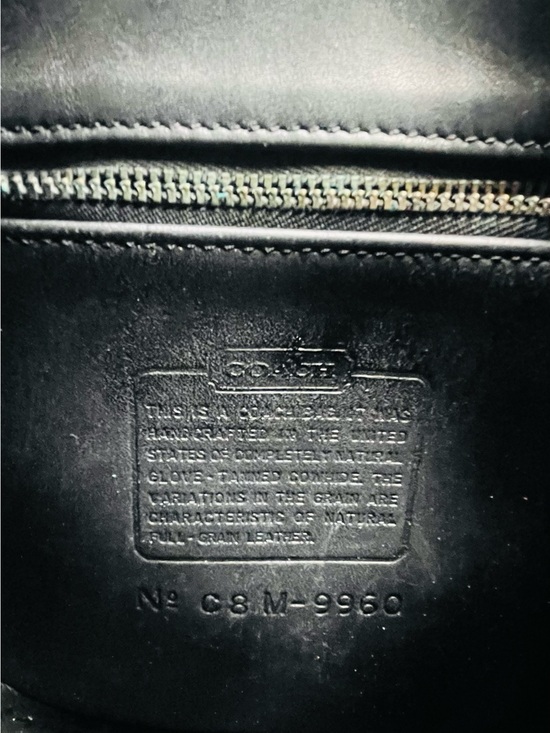 Vintage Coach 9960 Black Leather Backpack Made in USA Glove Tanned main image 6